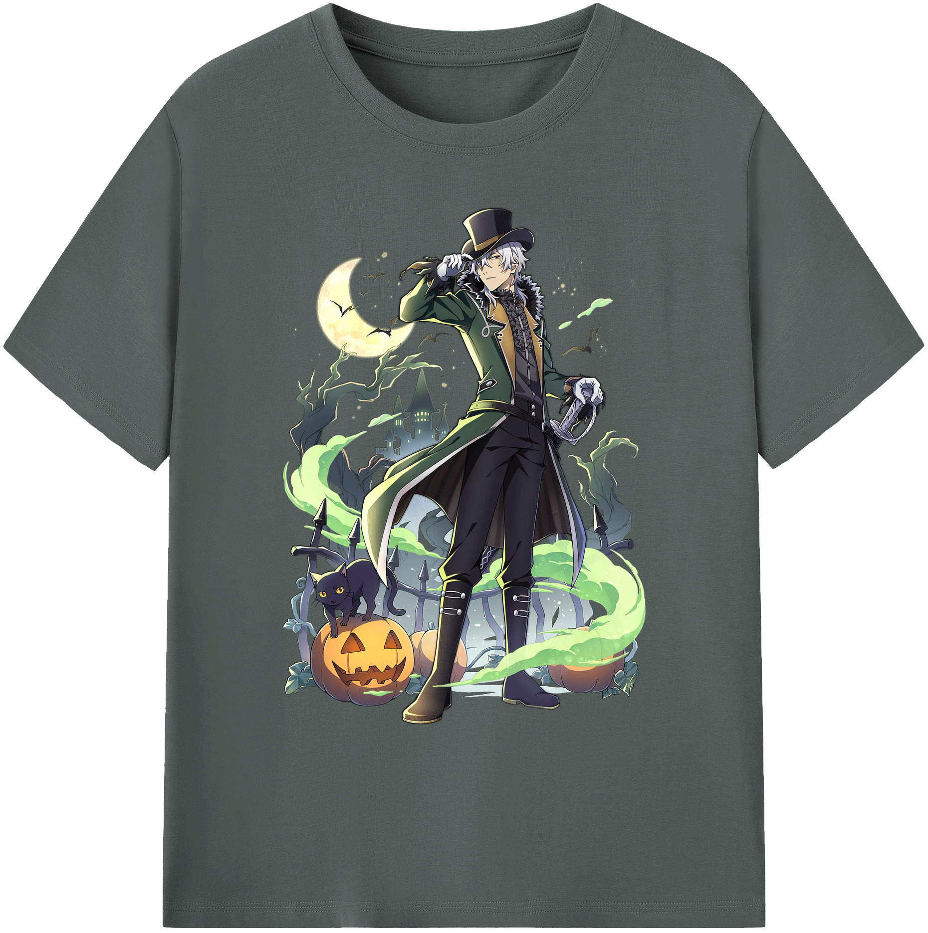 （画像用） 文豪ストレイドッグス Bungo Stray Dogs 綿100％ メンズ半袖Tシャツ｜肌触りやわらか＆通気性